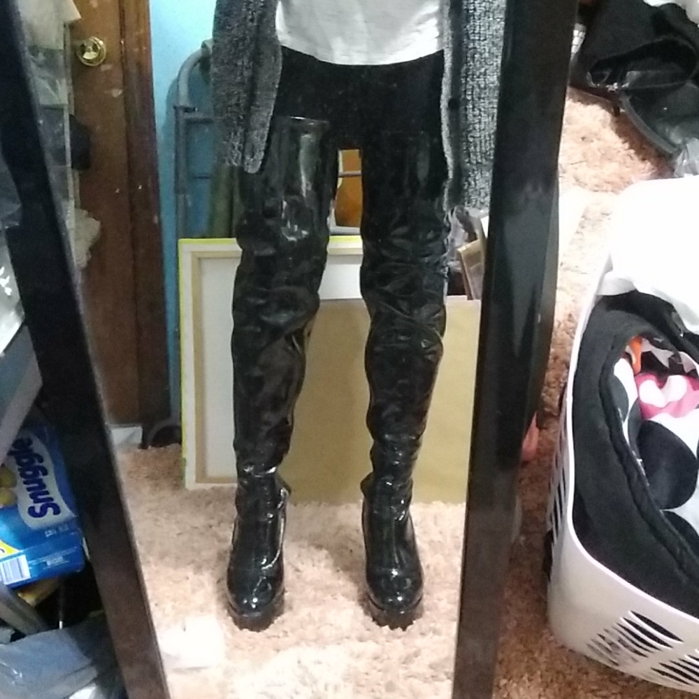 Thigh high boots reserved
